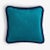 Contemporary Happy Pillow in Teal and Blue Night from Lo Decor For Sale - Image 3 of 3