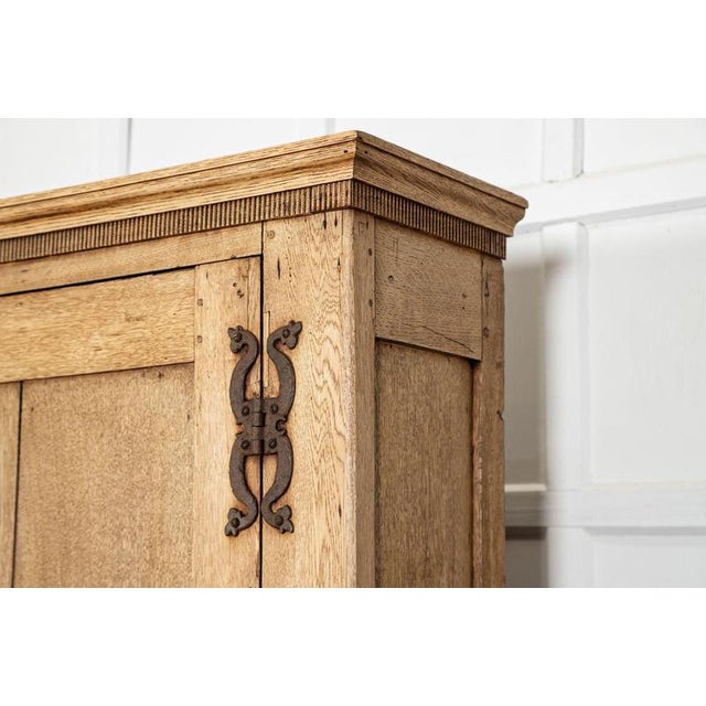 Large 19th Century English Bleached Oak Dresser For Sale - Image 10 of 18