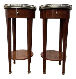 Directoire Style Bedside Tables, Set of 2