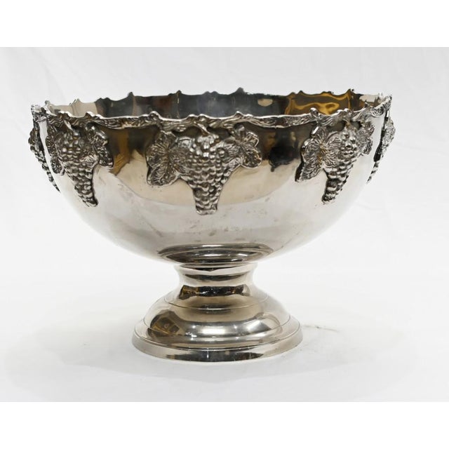 Metal Silver Plated Wine Cooler For Sale - Image 7 of 7