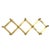 Mid-Century Modern Vintage Mid Century Italian Brass “Accordion” Style Coat Hat Rack For Sale - Image 3 of 17