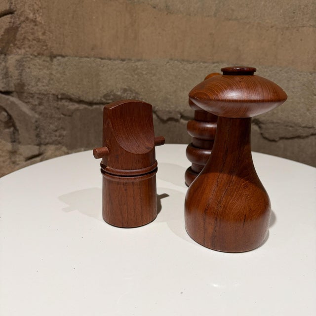 Dansk Jens Quistgaard Dansk Pepper Mills Set Trio Danish Mid Century Modern For Sale - Image 4 of 10