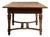 19th Century France Rich Walnut Brown Extending Walnut Trestle Table For Sale