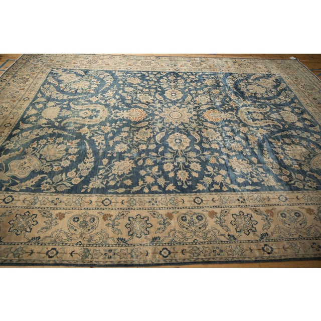 Vintage Distressed Yezd Carpet - 8'9" x 11'5" For Sale - Image 9 of 15