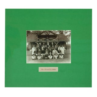 "The First (Xl), C1930" English Cricket B&w Framed Photo! For Sale