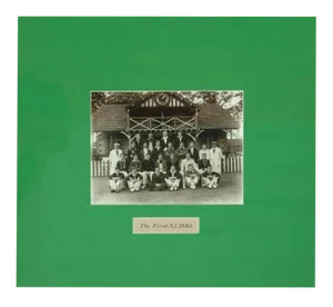 "The First (Xl), C1930" English Cricket B&w Framed Photo!