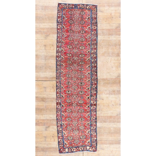 Antique Persian Mashhad Rug, 03'05 X 12'01 For Sale - Image 10 of 10