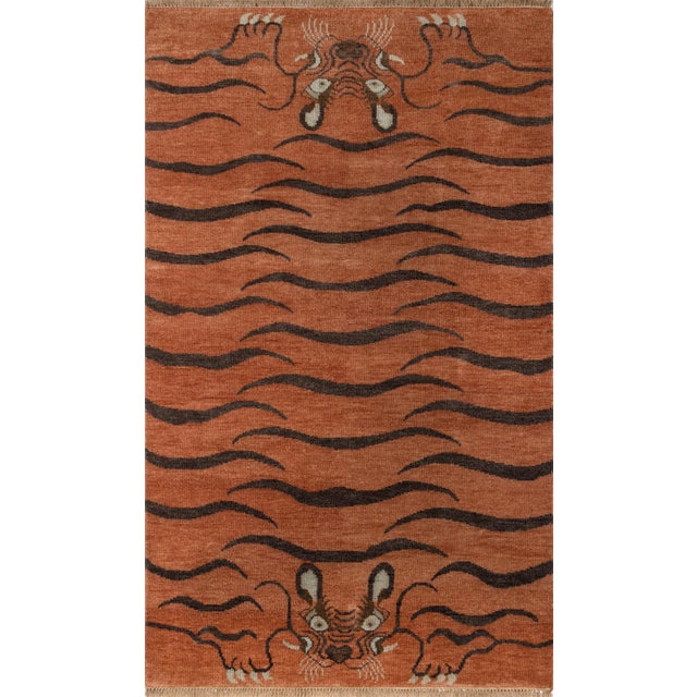 Textile Lemieux Et Cie Kouang Tiala Rust 2'3" X 8' Runner For Sale - Image 7 of 7
