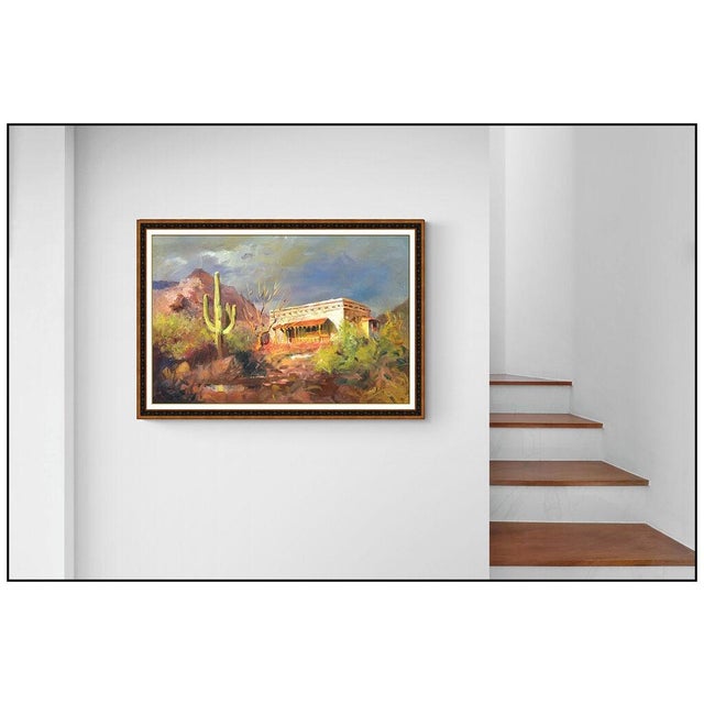Message us to inquire about custom framing options! (Included for free with every purchase) The artwork here, "Desert...