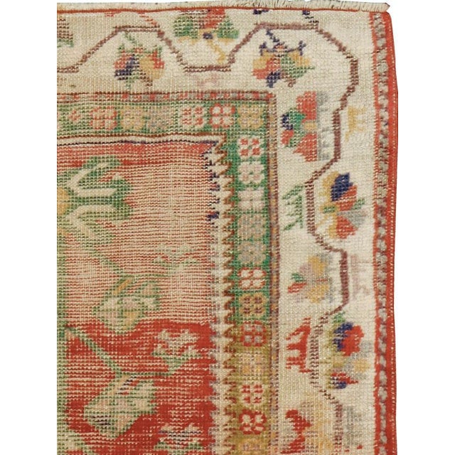 Rustic Galerie Shabab Collection Distressed Early 20th Century Turkish Oushak Rug For Sale - Image 3 of 9