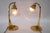 Gold Art Deco Table Lamps with Glass Shades, Vienna, 1920s, Set of 2 For Sale - Image 8 of 14