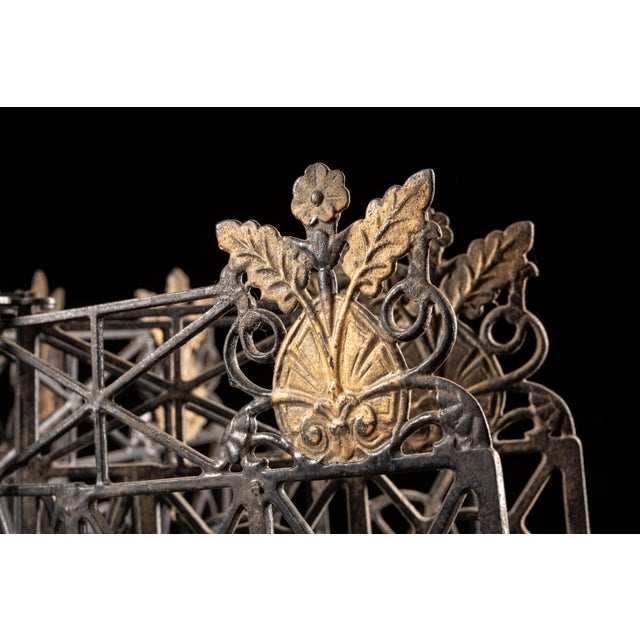 Metal Antique Revolving Hardware Store Cabinet For Sale - Image 7 of 7