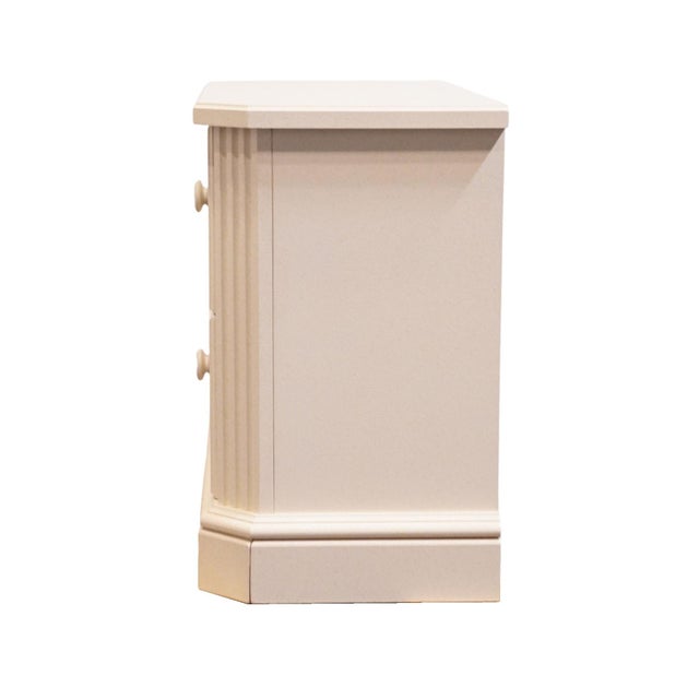 Altavista Lane Melrose Collection Contemporary Neoclassical Revival Off White 34" Two Drawer Nightstand 497-31 For Sale - Image 10 of 15