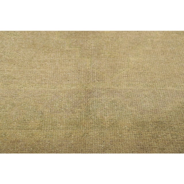Mid 20th Century Muted Vintage Turkish Oushak Rug - 04'05 X 08'06 For Sale - Image 5 of 10