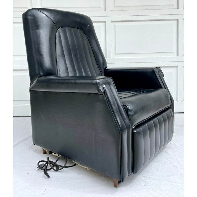 Barcalounger Mid-Century Modern Black Recliner Lounge Chair For Sale - Image 4 of 13