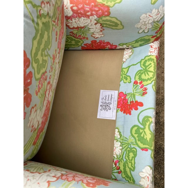Vintage Floral Upholstered Armchairs - Pair For Sale - Image 10 of 12