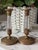 Antique French Empire Revival Gilt Brass & Cut Glass Candlesticks - A Pair For Sale - Image 9 of 13