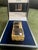Vintage Dunhill Gold Plated Rare Cognac Marble Lacquer Lighter Original Case For Sale - Image 9 of 18