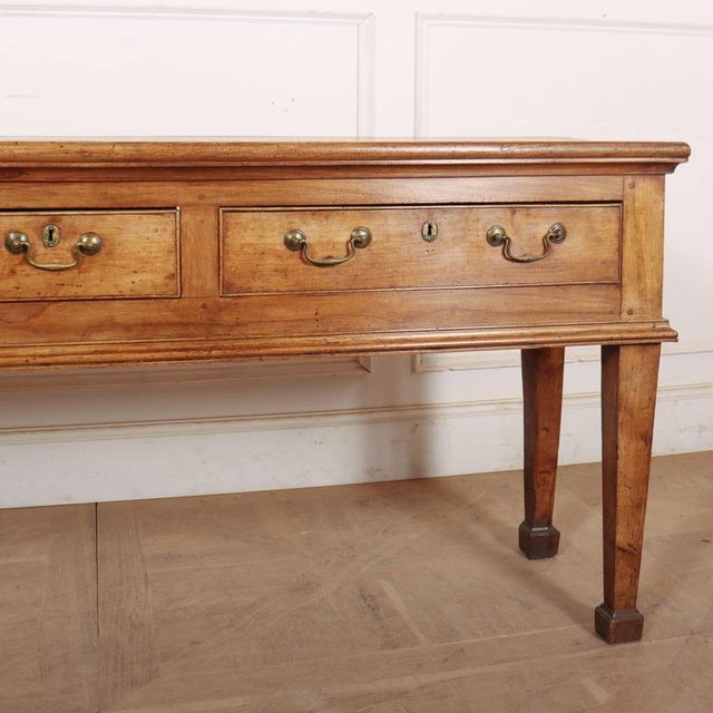 English Dresser Base in Fruitwood For Sale - Image 6 of 12