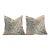 Painted Linen 20” Pillows - A Pair For Sale