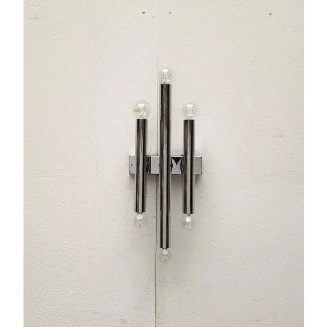 Mid-Century Space Age Chrome Wall Lamp For Sale - Image 15 of 18
