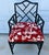 1970s Set of Six 1970s Black Chinese Chippendale Style Faux Bamboo Dining Chairs For Sale - Image 5 of 12