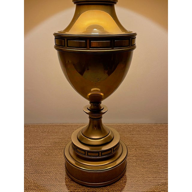 Stiffel Vintage Stiffel Brass Urn Table Lamp For Sale - Image 4 of 7