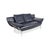 Modern 1600 2-Seater Sofa in Dark Blue Leather from Rolf Benz For Sale - Image 3 of 16