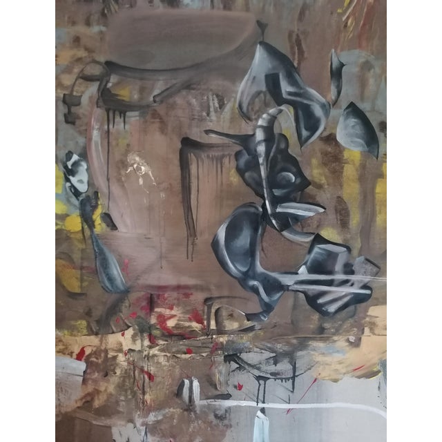Bucha 2022 acrylic oil canvas 160x160x1 this work represents a landscape in a flow of untamed emotions. Using acrylics and...