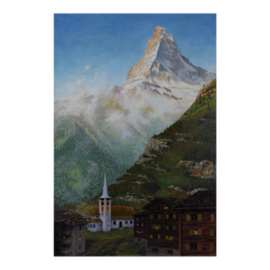 Under the Matterhorn - Acrylic on Canvas