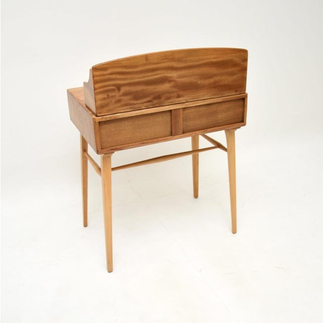 1960s Vintage Writing Desk in Elm from Ercol, 1960 For Sale - Image 5 of 12