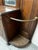 Wood Antique Victorian Carved Oak Hall Tree With Mirror, Brass Hooks & Umbrella Stands For Sale - Image 7 of 10