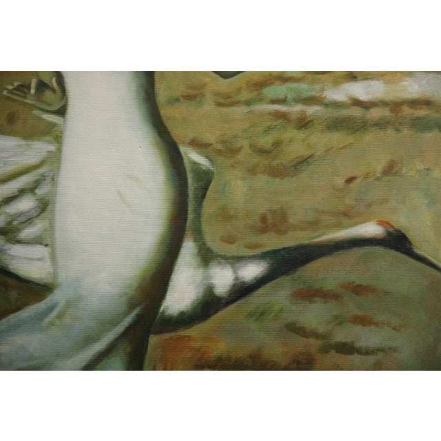 Mid 20th Century Mid 20th Century Woman in White with a Swan For Sale - Image 5 of 7