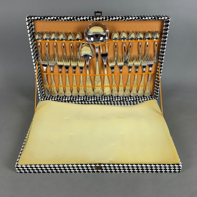 Silver Vintage Silver-Plated Cutlery Set for Twelve People, 1900s, Set of 51 For Sale - Image 8 of 13