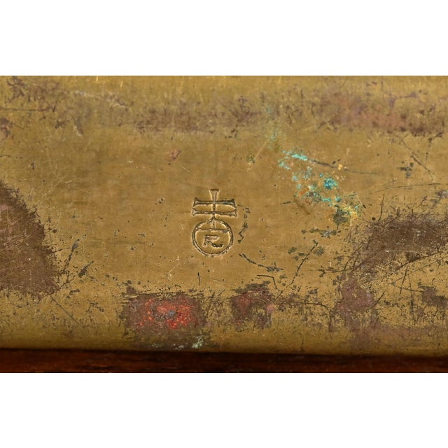 Roycroft Arts & Crafts Brass Over Copper Letter Rack For Sale - Image 10 of 12