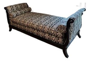 Modern Update of a Late 19th Century French 3rd Empire Versace Daybed