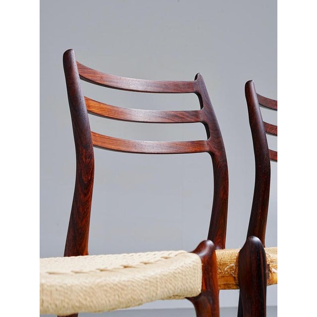Vintage Danish Chairs in Wood by Niels Otto Møller, 1960s, Set of 6 For Sale - Image 4 of 16