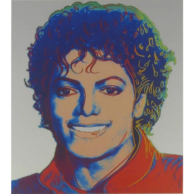 Andy Warhol "MICHAEL JACKSON" lithograph in colors on Arches paper, Georges Israel Editeur, sheet size 38,5 x 57 cm, plate...