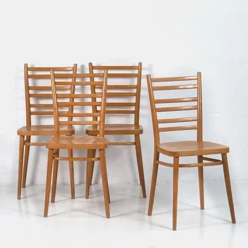 Vintage Dining Chairs, 1950s, Set of 4 For Sale - Image 9 of 9