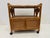 Mid-Century Modern Vintage Coastal Rattan Bar Cart For Sale - Image 3 of 9