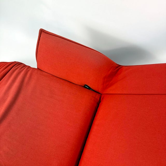 Black Vintage Red Veranda Chair by Vico Magistretti for Cassina, 1990s For Sale - Image 8 of 9