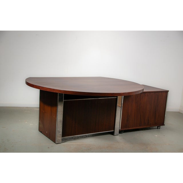 Galileo Series Executive Desk by Ennio Fazioli for Mim Roma, 1970s For Sale - Image 10 of 18