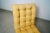 Yellow 1960’s Hollywood Regency Tufted Scoop Slipper Chair For Sale - Image 8 of 12
