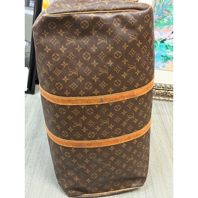 Textile Louis Vuitton Keepall 55 Duffle Bag/Weekender For Sale - Image 7 of 12