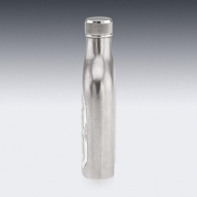 20th Century Modern Novelty Silver Whisky Bottle in the style of Chivas Regal For Sale - Image 4 of 18