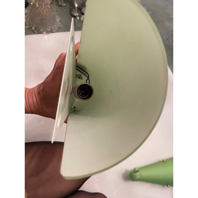 Green Green Murano Glass Sconces, 1970s, Set of 2 For Sale - Image 8 of 9