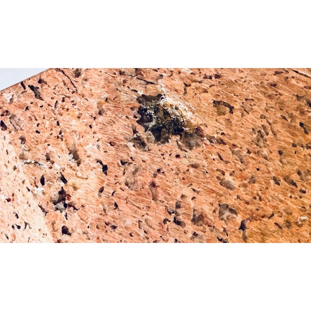 Gold Heavy Art Deco Ashtray in Pink Marble, 1960s For Sale - Image 8 of 14