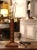 Bring a refined literary accent to a desk, library, or bedside with this distinctive French table lamp, crafted circa...