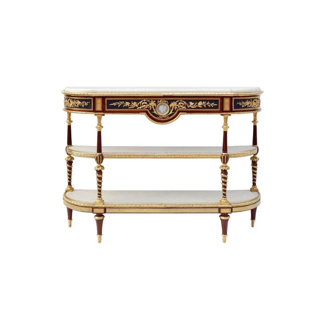 Antique Louis XVI Mahogany Console Table from Adam Weisweiler For Sale - Image 9 of 9