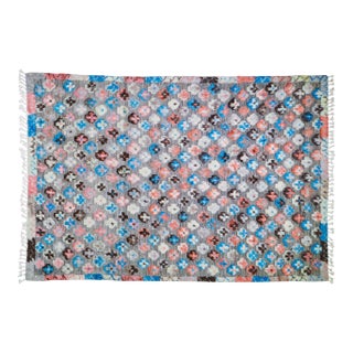 Moroccan Hand Knotted Millfeur Rug With Soft Hi-Low Texture,7'x10' For Sale